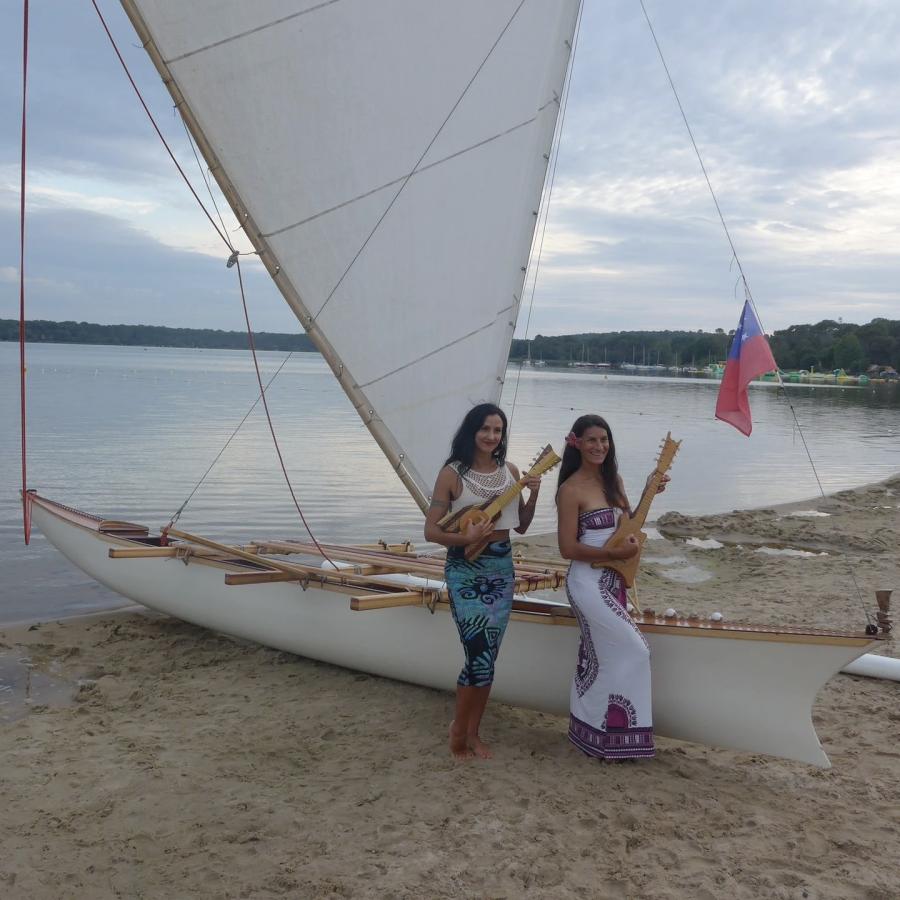 Gathering of classic multihulls in Perros Guirec